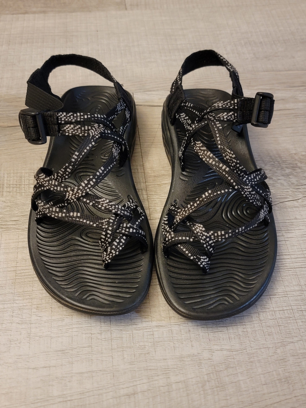 Chaco Z/Volv X2 Strappy Sports Outdoor Sandals Dash Black J106664 Women's Size 8